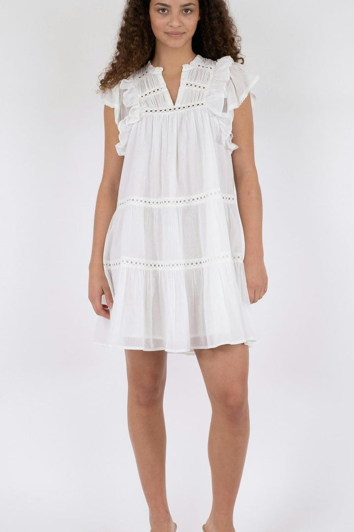 Neo Noir - Jamma S Voile Dress - White