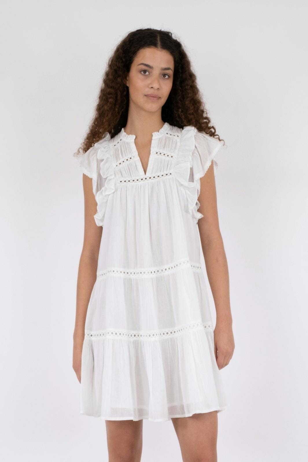 Neo Noir - Jamma S Voile Dress - White