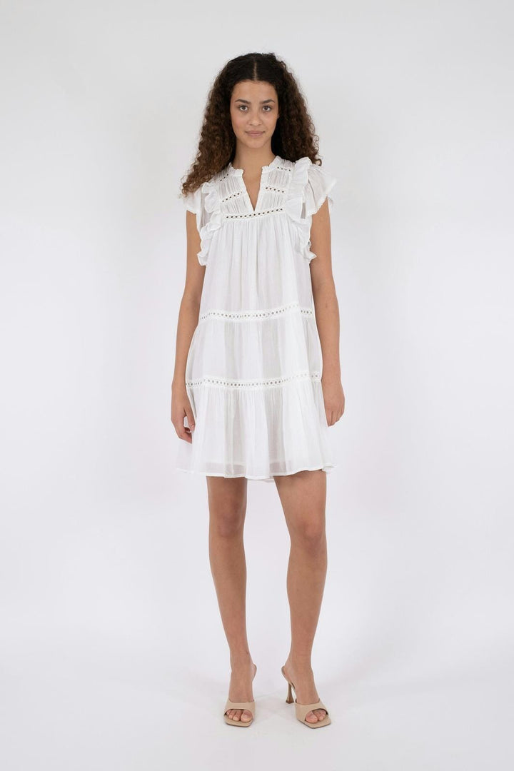 Neo Noir - Jamma S Voile Dress - White