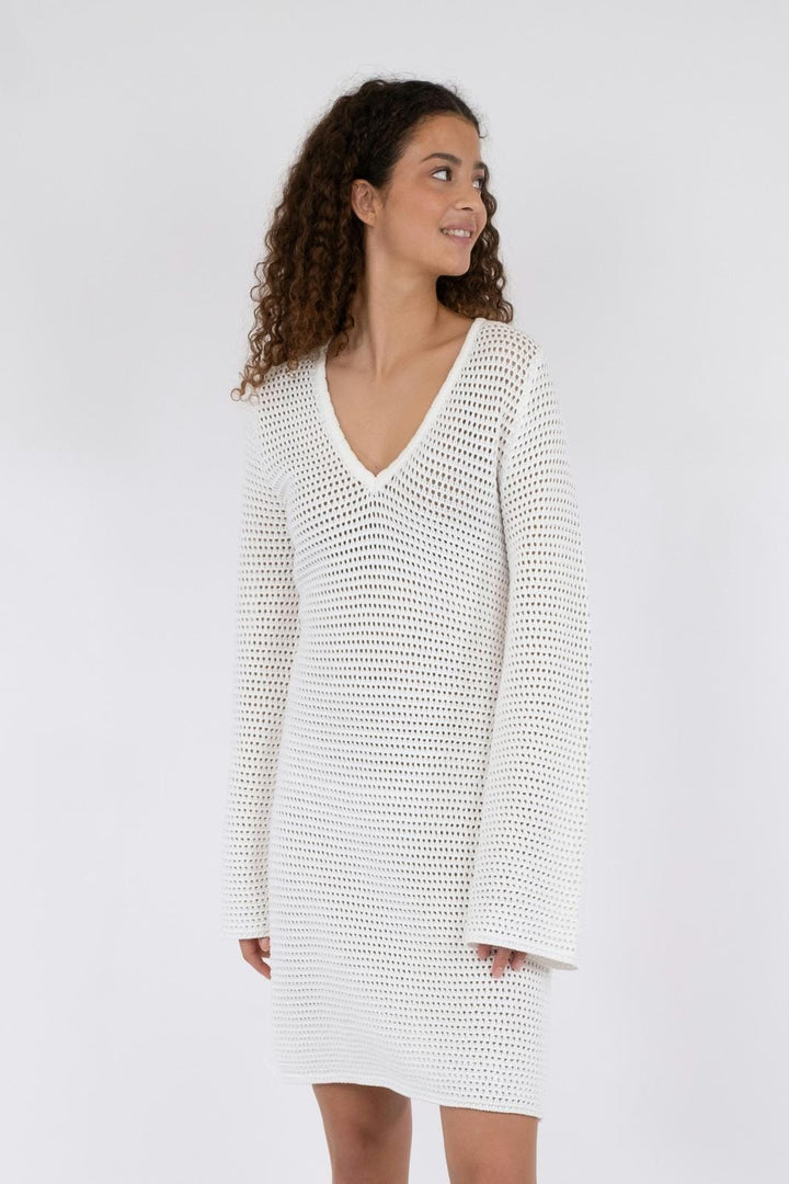 Neo Noir - Jeanett Crochet Dress - Off White