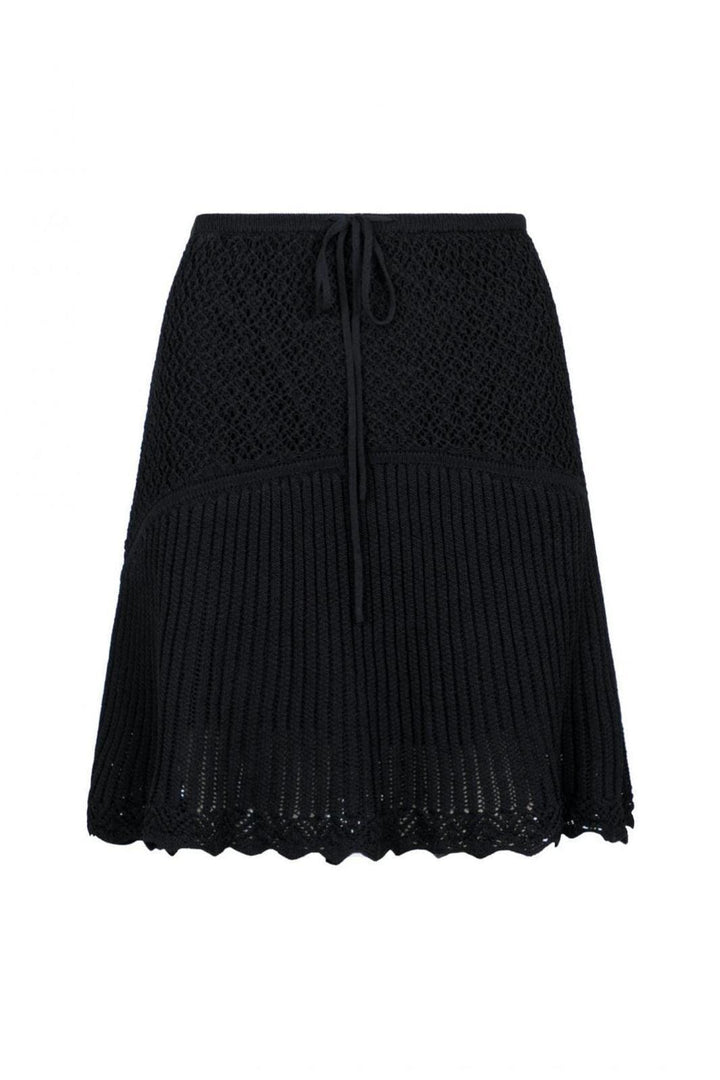 Forudbestilling - Neo Noir - Judith Knit Skirt - Black Nederdele 