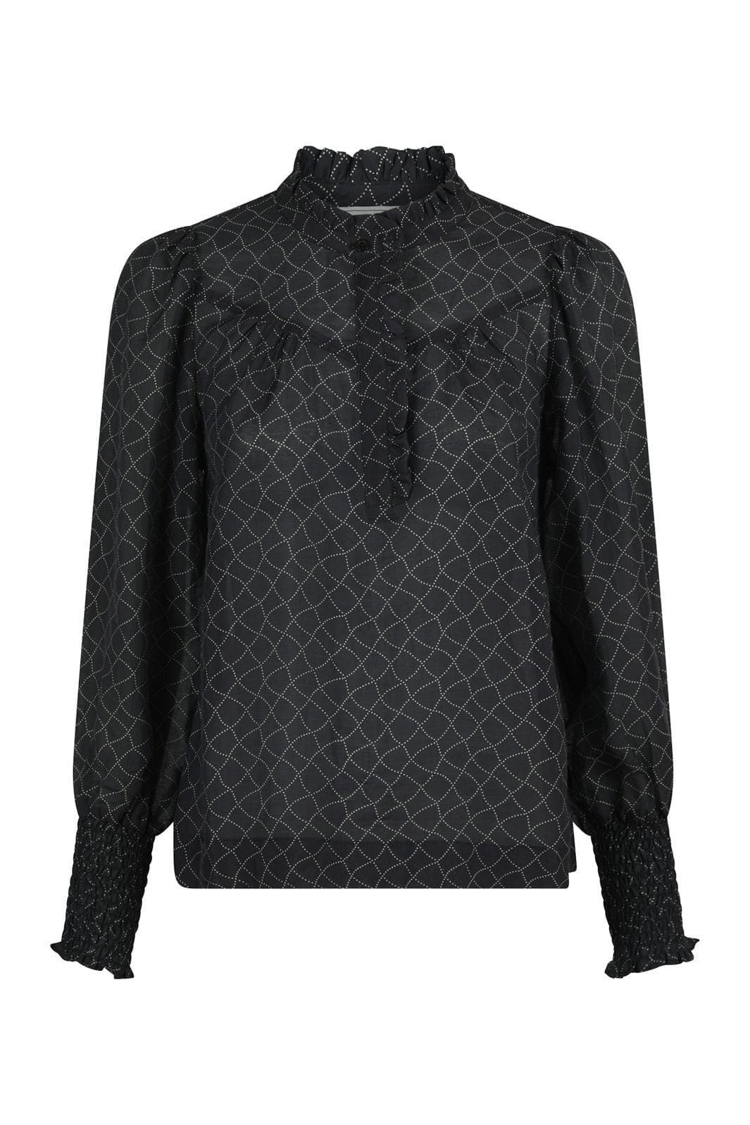 Neo Noir - Karia Illusion Blouse - Black