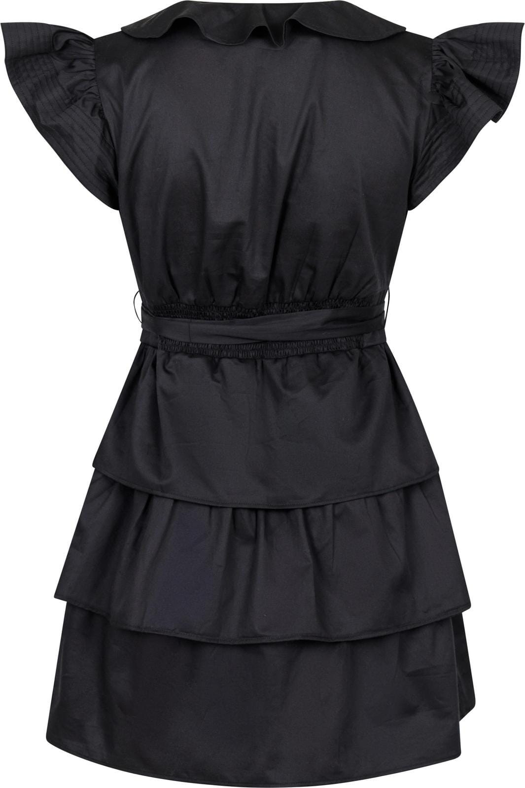 Neo Noir - Lia Cotton Satin Dress - Black