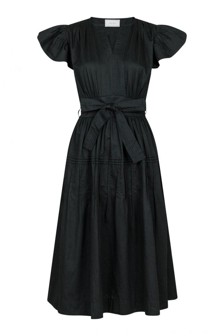 Forudbestilling - Neo Noir - Marine Cotton Satin Dress - Black Kjoler 