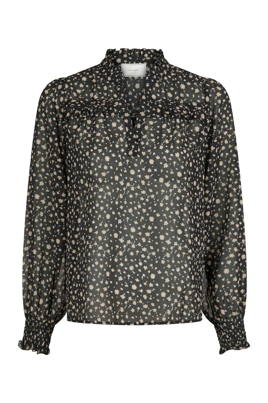 Neo Noir - Rhia Secret Flower Blouse - Black