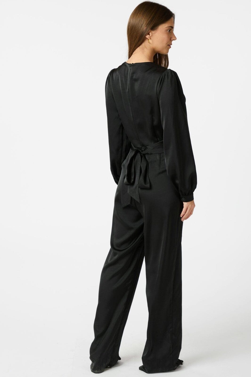 Neo Noir - Rimaldi Heavy Sateen Jumpsuit 164535 - 100 - Black