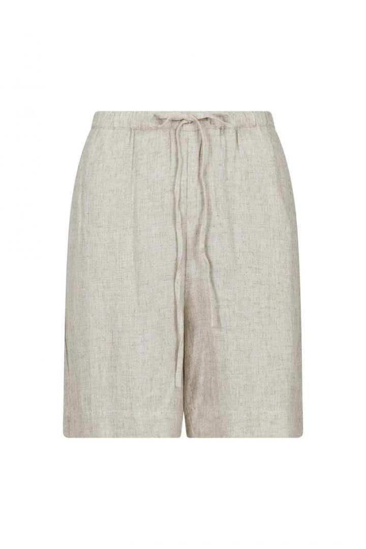 Forudbestilling - Neo Noir - Santo Soft Linen Shorts - Natural Shorts 