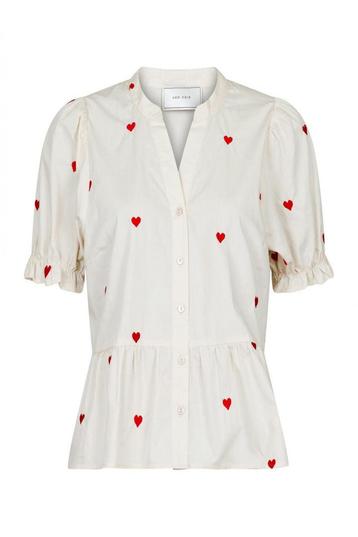 Forudbestilling - Neo Noir - Savy Hearts Top - Creme Toppe 