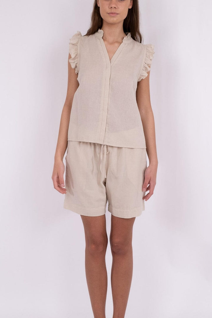 Forudbestilling - Neo Noir - Shea Linen Shorts - Sand Shorts 