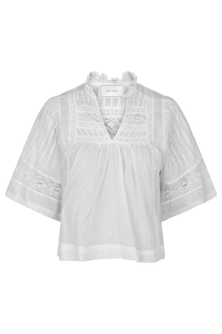 Forudbestilling - Neo Noir - Siama S Voile Blouse 164703 - 120 - White Bluser 