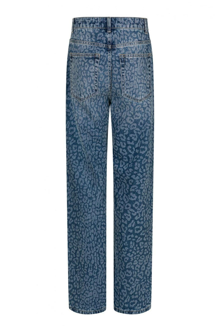 Forudbestilling - Neo Noir - Simona Fade Leo Pants - Blue Jeans 