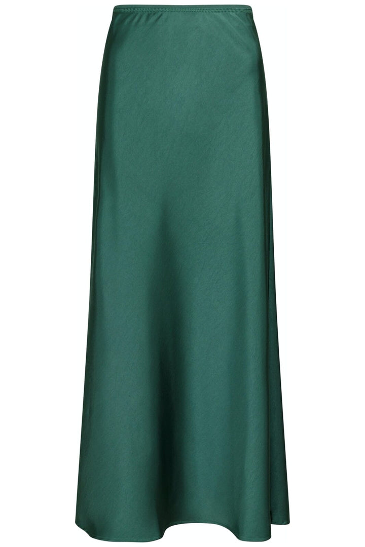 Forudbestilling - Neo Noir - Vicky Heavy Sateen Skirt - Forrest Green Nederdele 