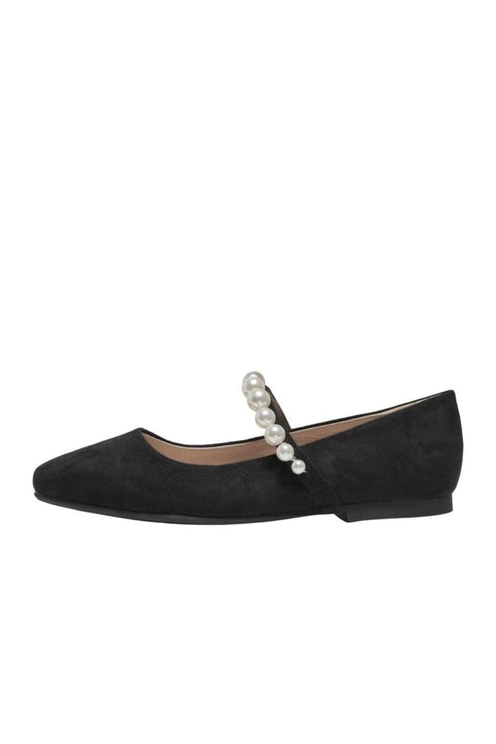 Forudbestilling - Only - Onlfiola Pearl Ballerina - 4565751 Black Ballerinaer 