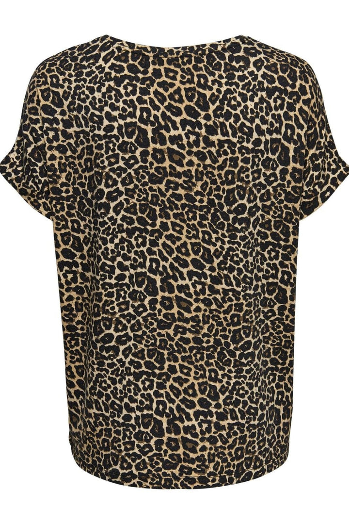 Forudbestilling - Only - Onlmoster S/S Top - 3122493 Black Leo Aop