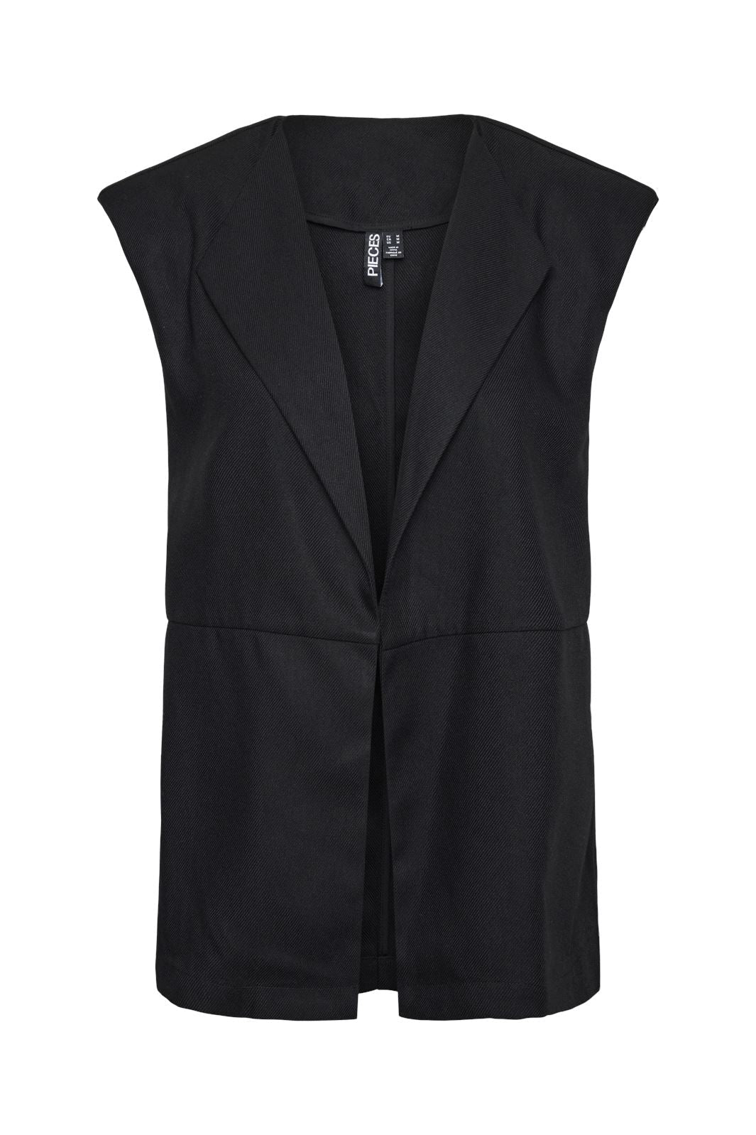 Pieces - Pcglenda Sl Vest Jit - 4622648 Black