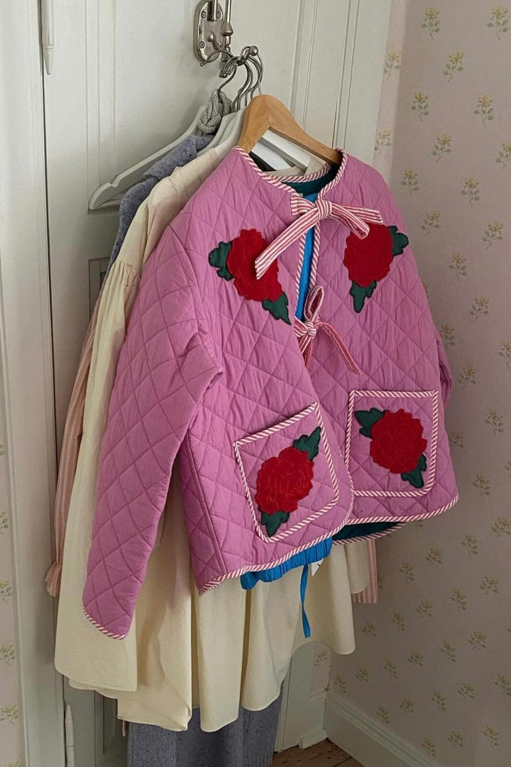 Forudbestilling - Sissel Edelbo - Penny Organic Cotton Quilted Jacket SE 1212 - Cyclamen Jakker 