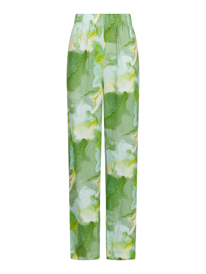 Forudbestilling - Valentin Studio - Comfy Batik Pants - Green Bukser 