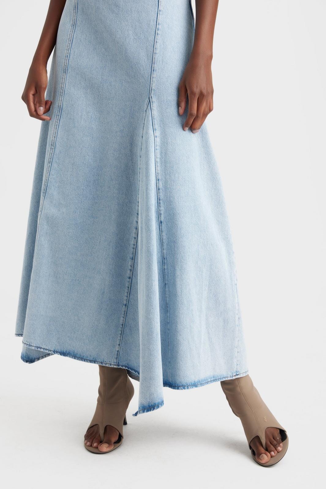 Gestuz - KailaGZ sl long dress - Light blue washed Kjoler 