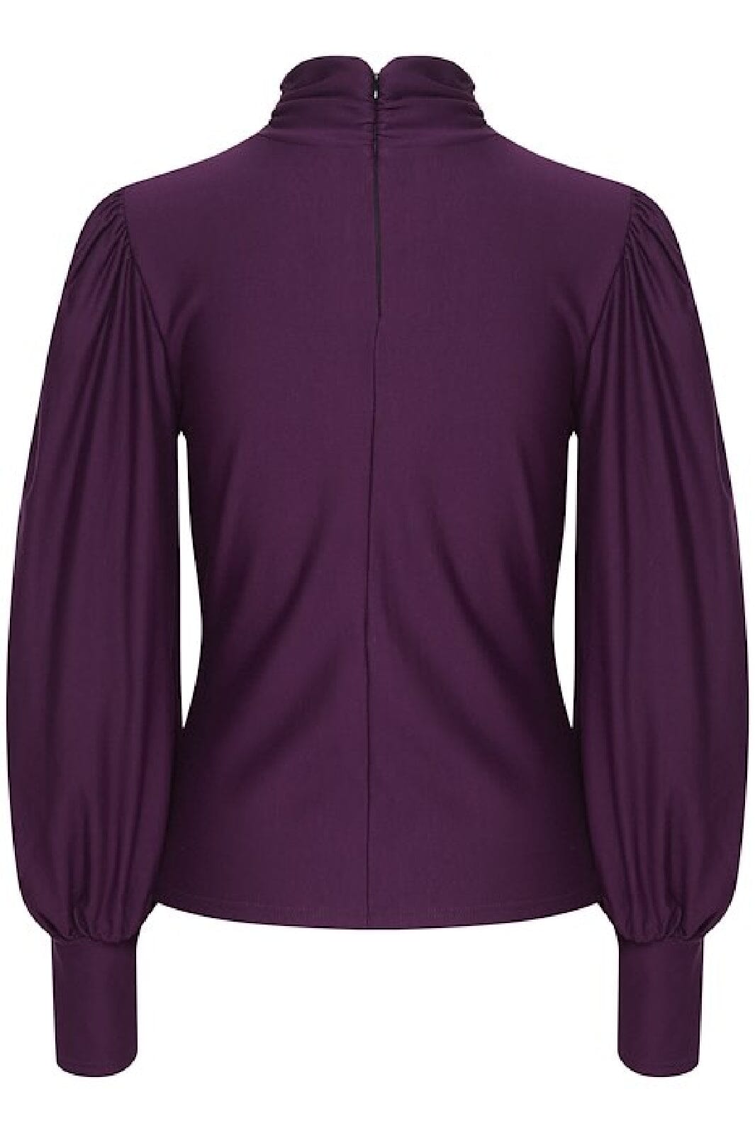 Gestuz - RifaGZ ls cuff blouse - Blackberry Wine Bluser 