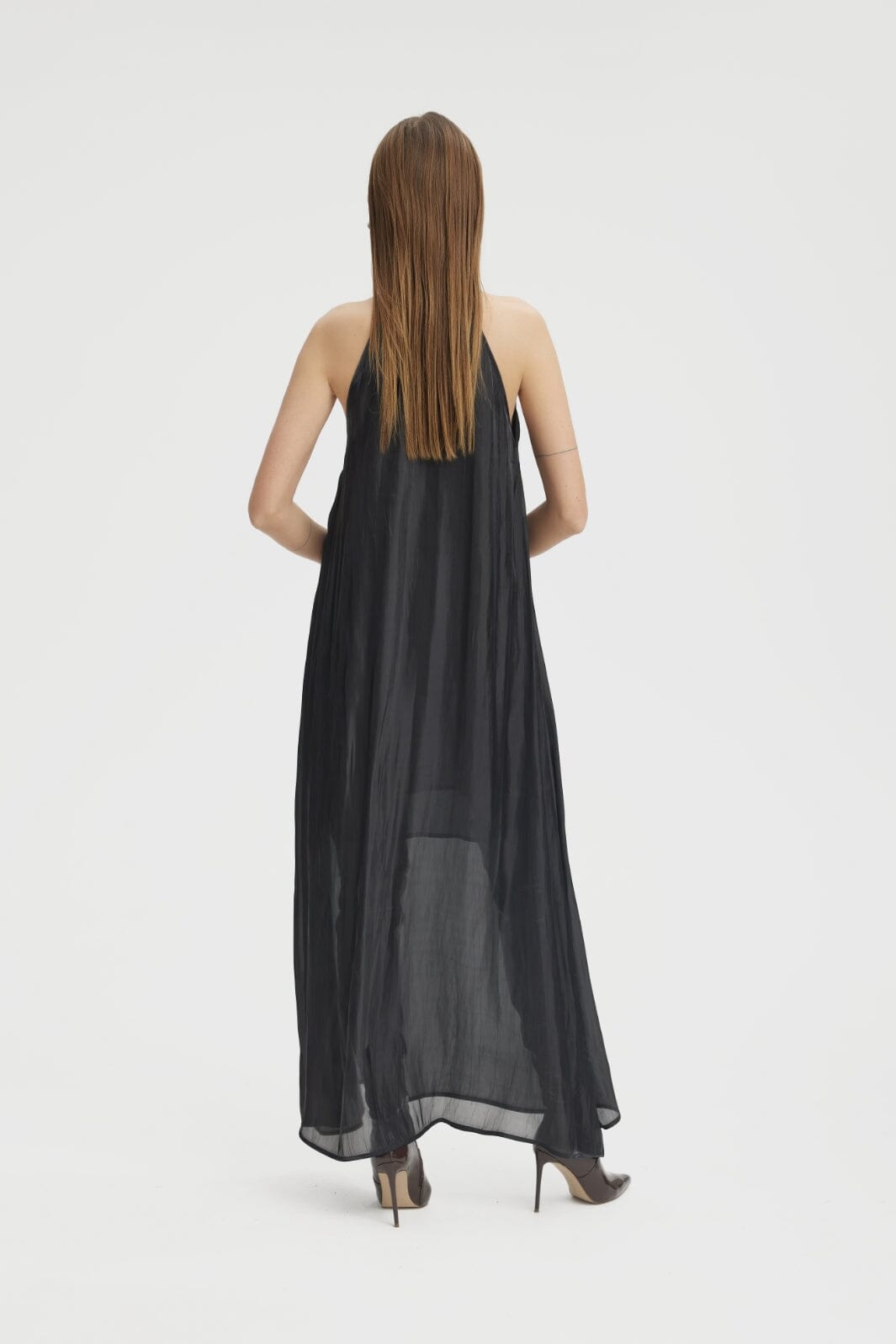 Gestuz - YaliaGZ long dress - Black Kjoler 