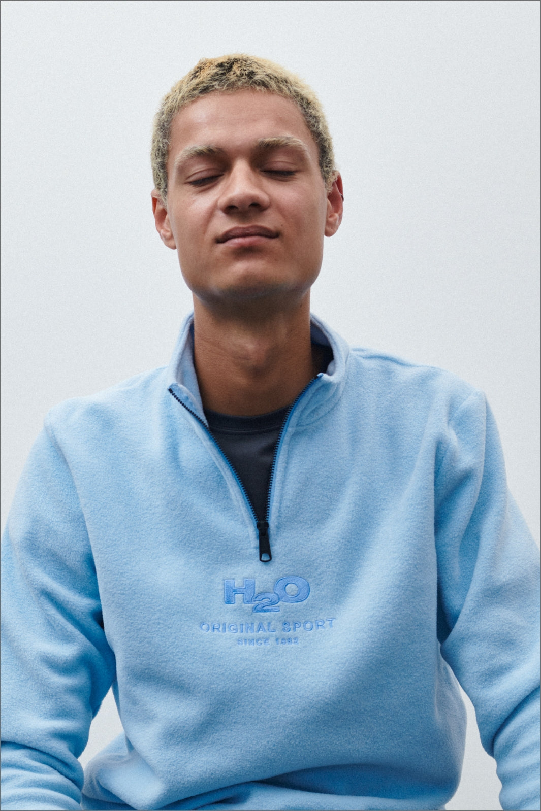 H2O - Blåvand II Fleece Half Zip - Baby Blue Fleece jakker 