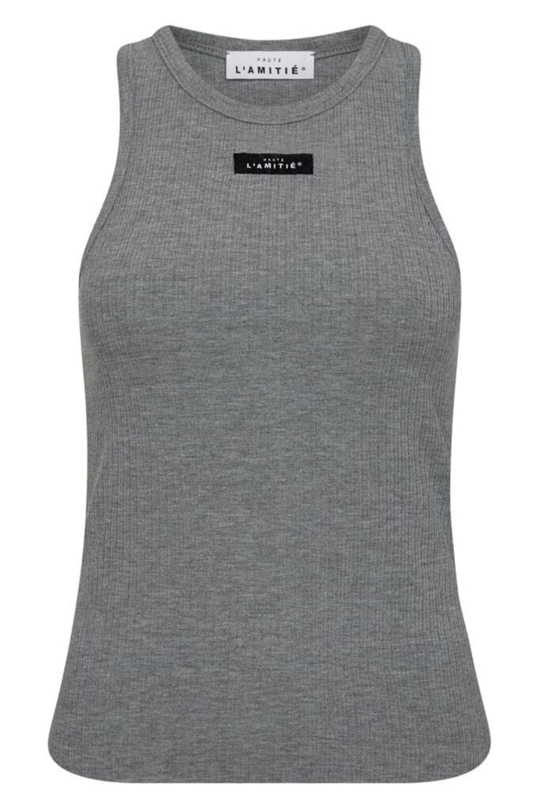 Haute L'Amitié - Rib Badge Tank HL10011 - Grey Melangé