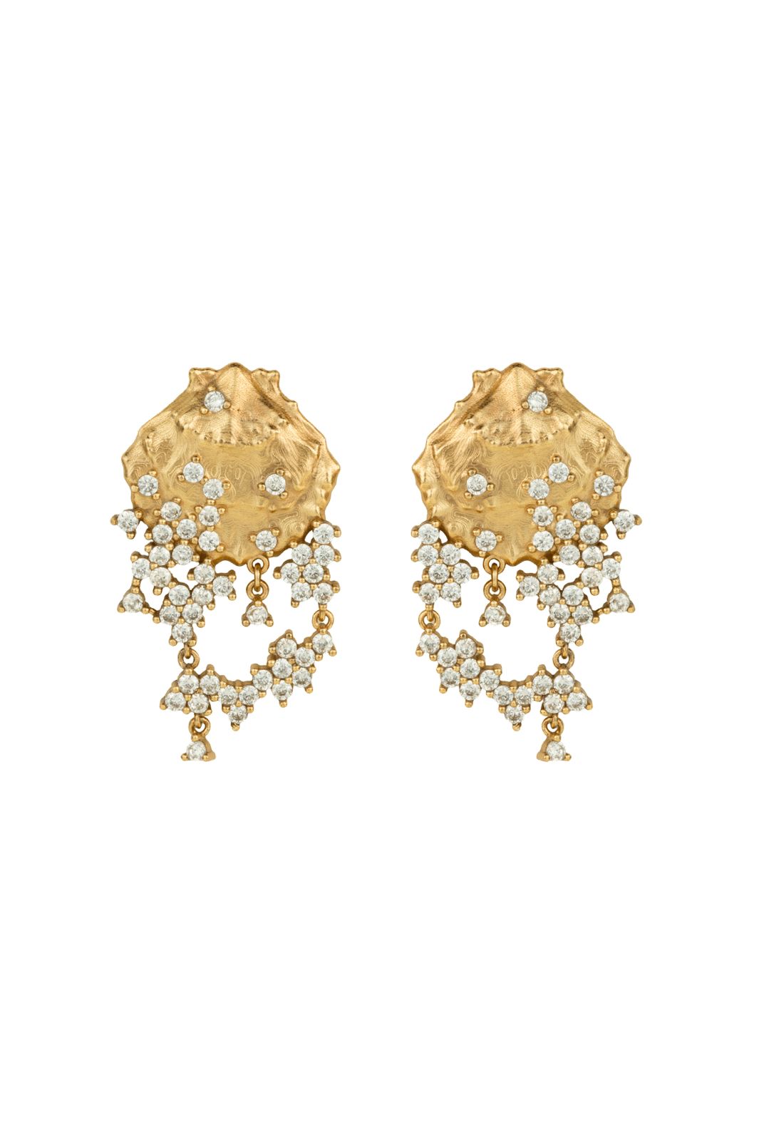 Forudbestilling - House Of Vincent - Mirror Cove Earrings VJ224-UEG - White - Gilded