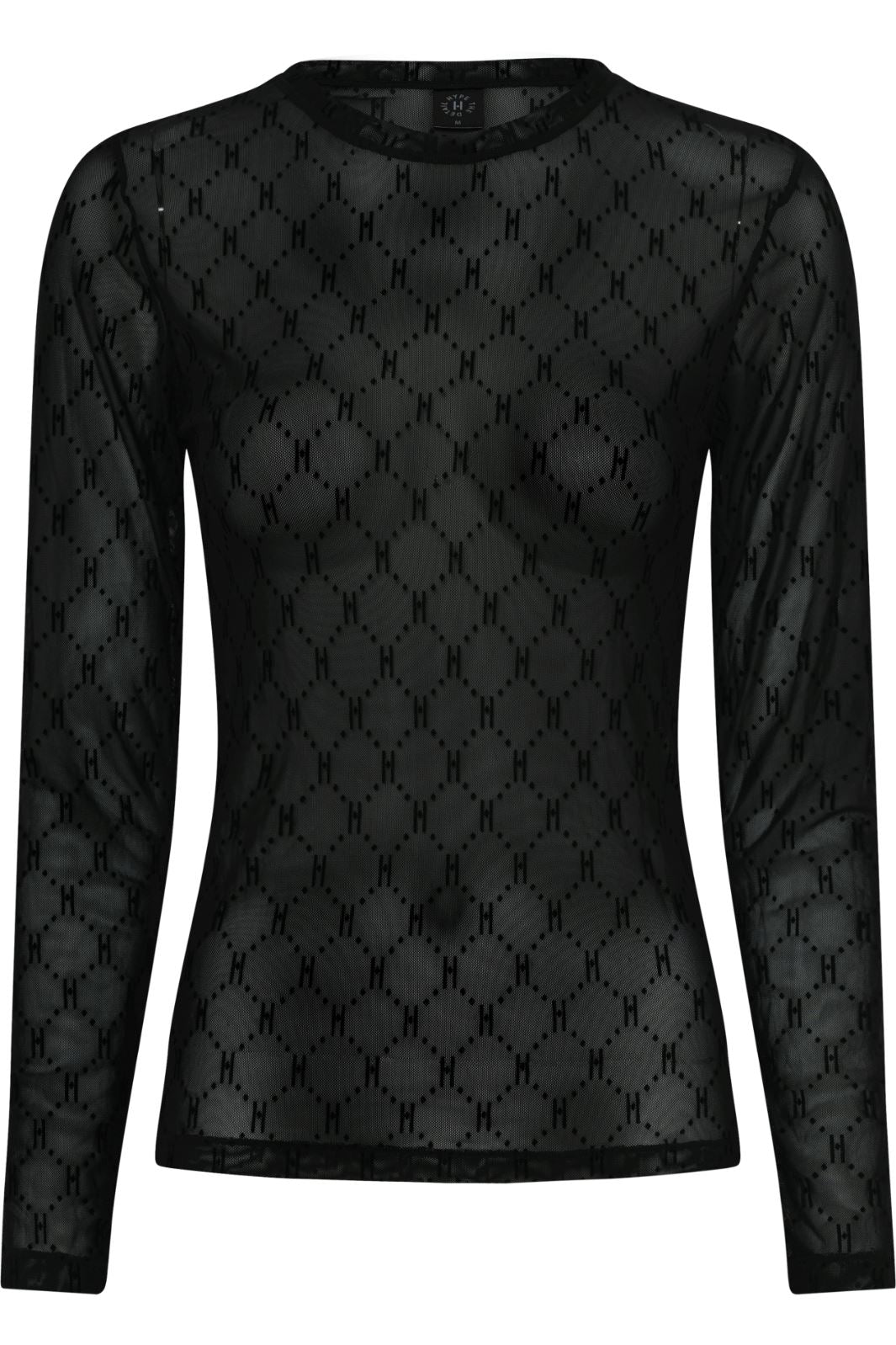 Hype The Detail - Mesh Blouse - Sort Bluser 