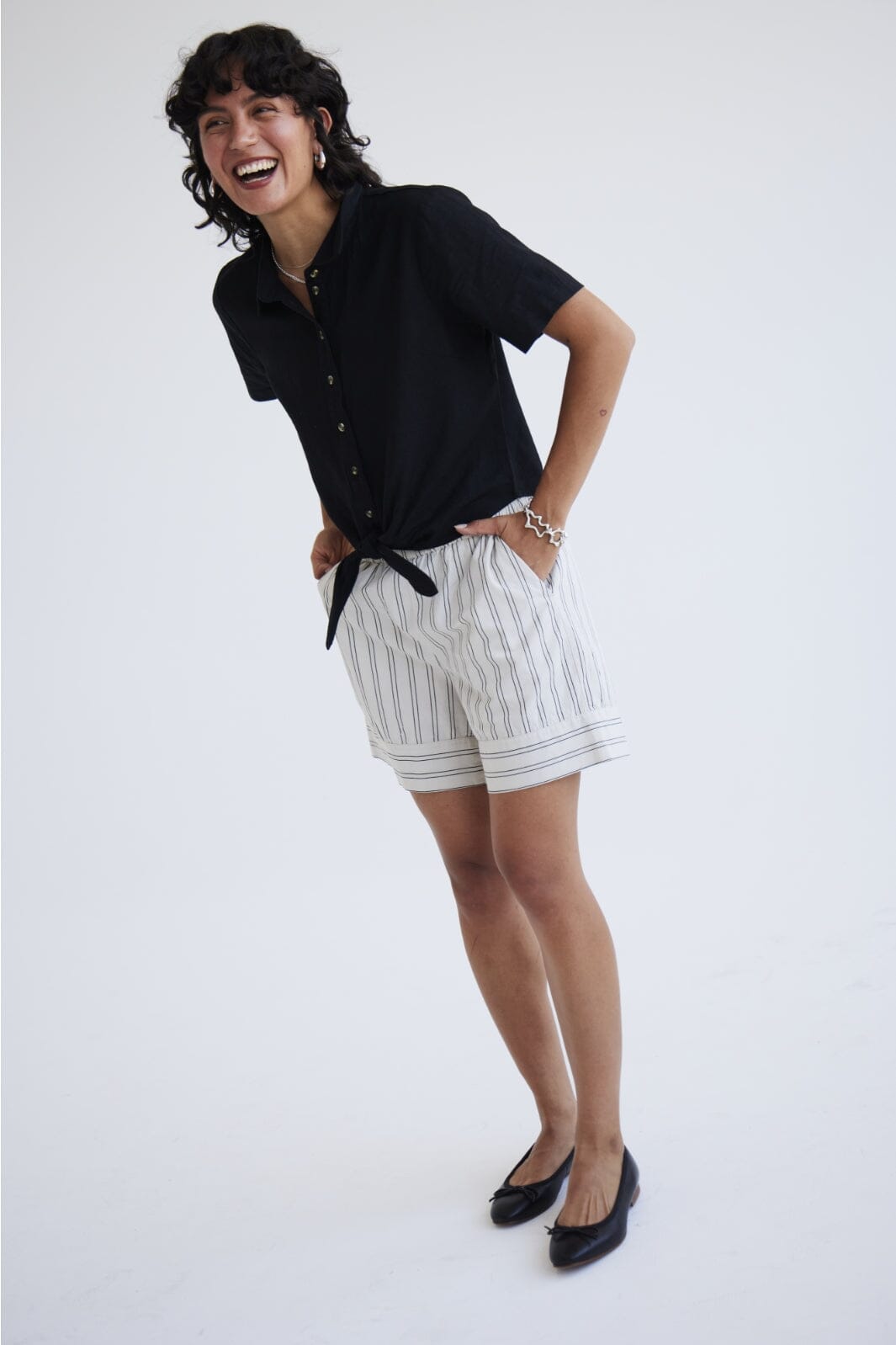 Ichi - Ihvasilia Sho - 140000 Silver Gray Shorts 