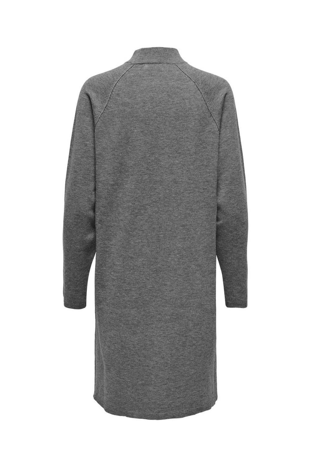 Jdy - Jdyamore Life L/S Hn Dress Knt - 4571608 Medium Grey Melange