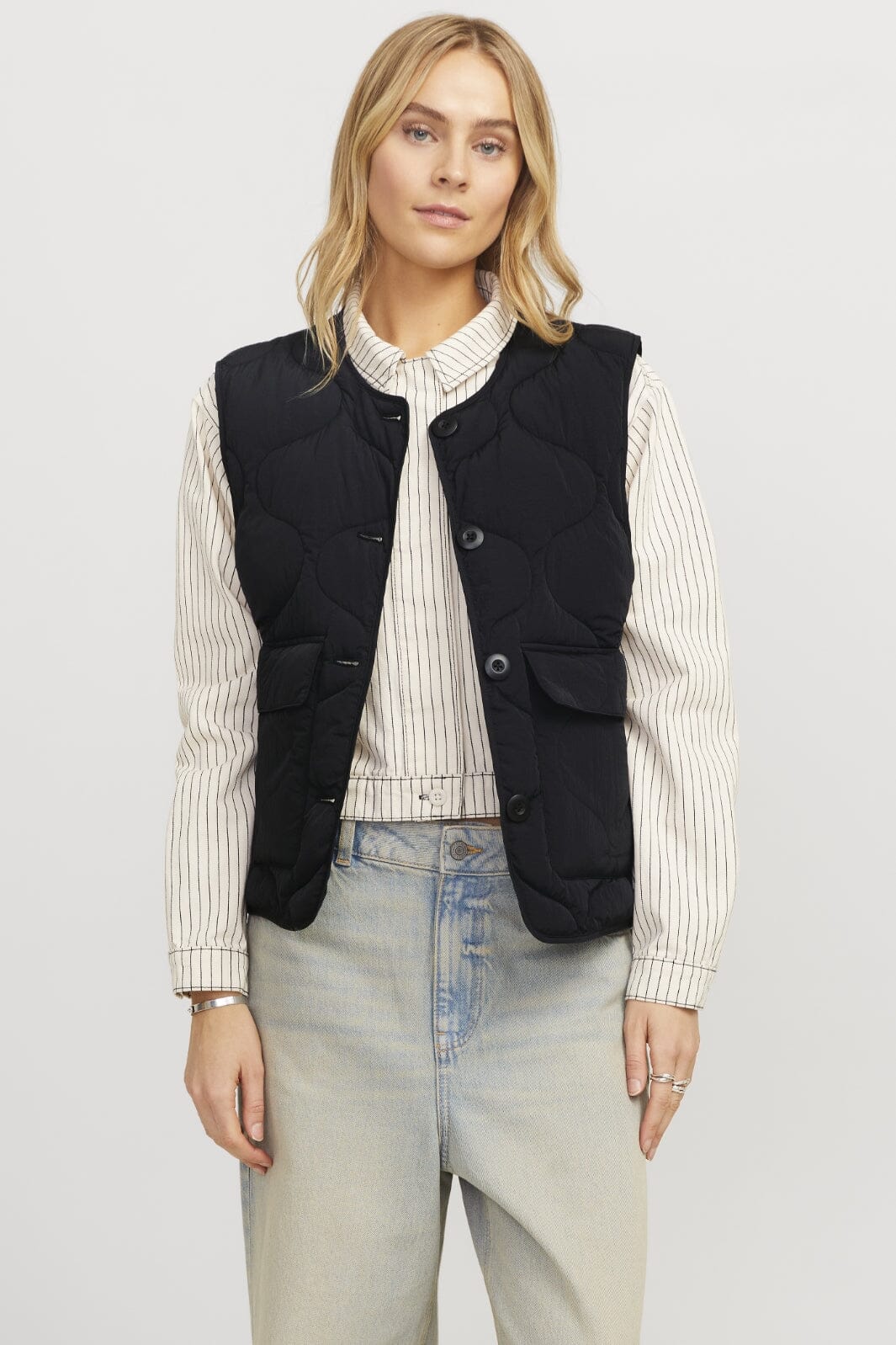 Jjxx - Jxhope Quilted Vest - 4647472 Black