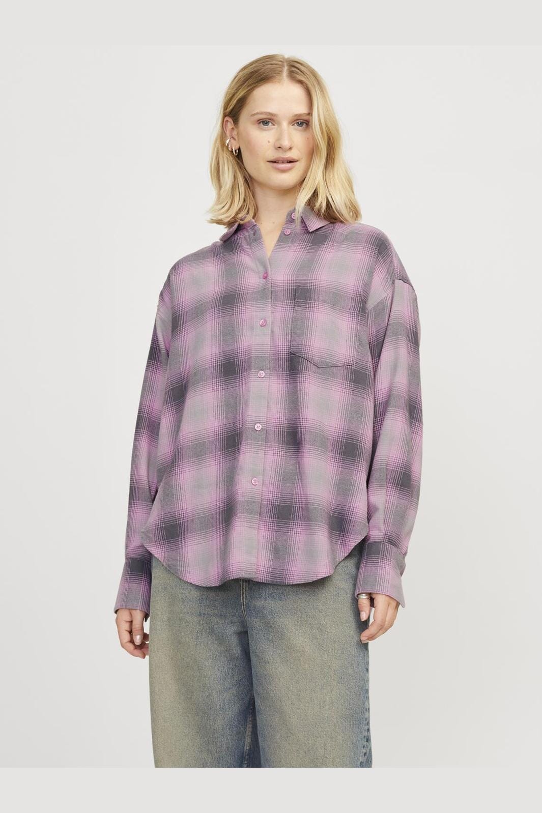 Jjxx - Jxjamie Flannel Ls Shirt - 4650944 Moonlite Mauve Check