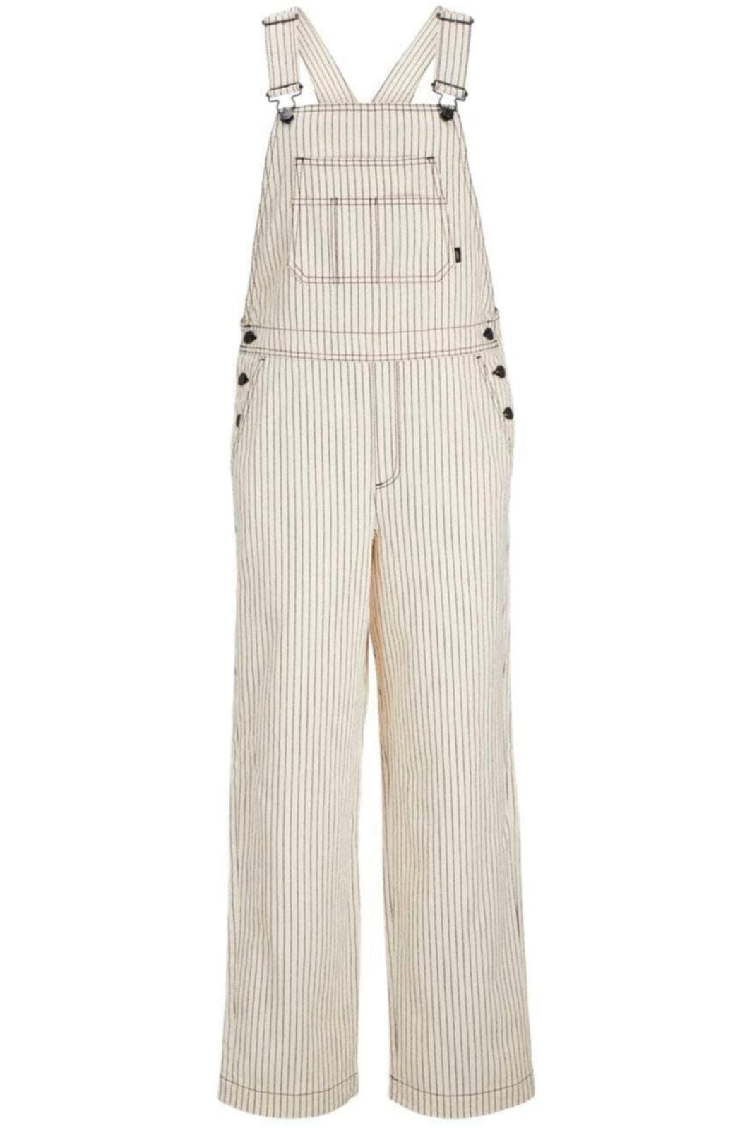 Jjxx - Jxmaddy Overall - 4646855 Blanc De Blanc Black Pinstripe Buksedragter 