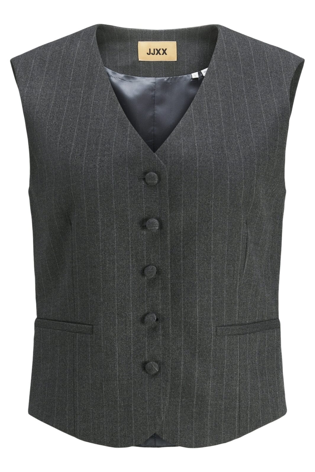 Jjxx - Jxmary Brushed Waistcoat Tlr 12260416 - 4555957 - Dark Grey Melange Light Grey