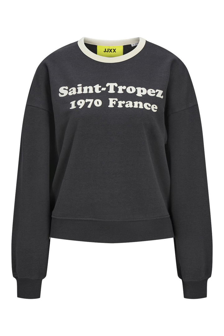 Jjxx - Jxperle Rlx Ls Crew Sweat Swt - 4706318 Phantom Saint-Tropez