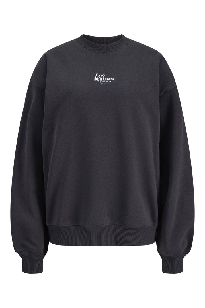 Jjxx - Jxsandra Loose Ls Crew Sweat Cphfw - 4883878 Phantom Les Fleurs