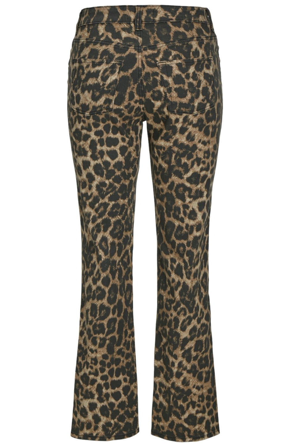 Jjxx - Jxtatiana Leo Slim Stra Pant - 4705752 Cornstalk Leopard Bukser 