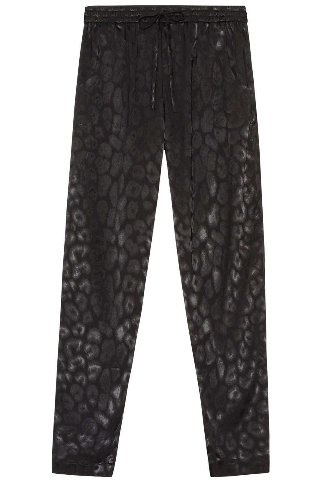 Karmamia - Cora Pants - Black Leo Jacquard Bukser 