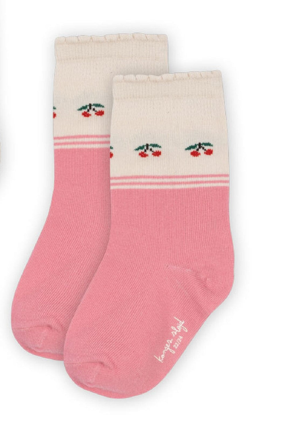 Konges Sløjd - 2 Pack Jacquard Socks Ks102758 - Cherry Mix