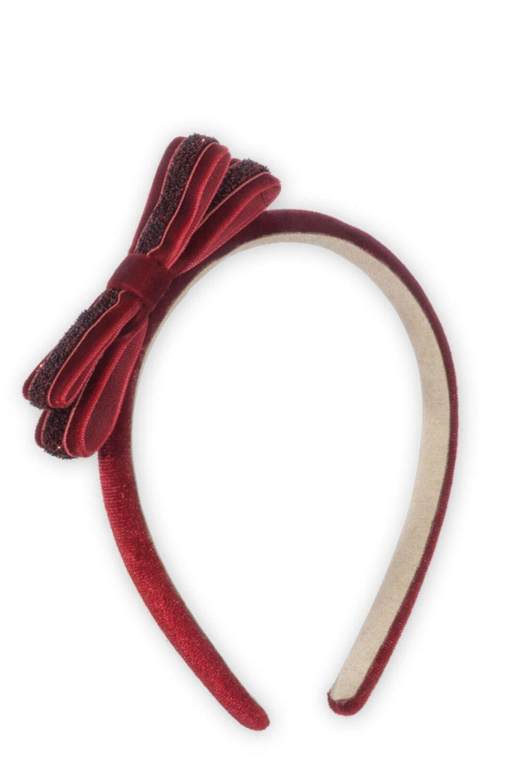 Konges Sløjd - Velvet Bow Hairbraceks101862 - Red Hårbøjler 