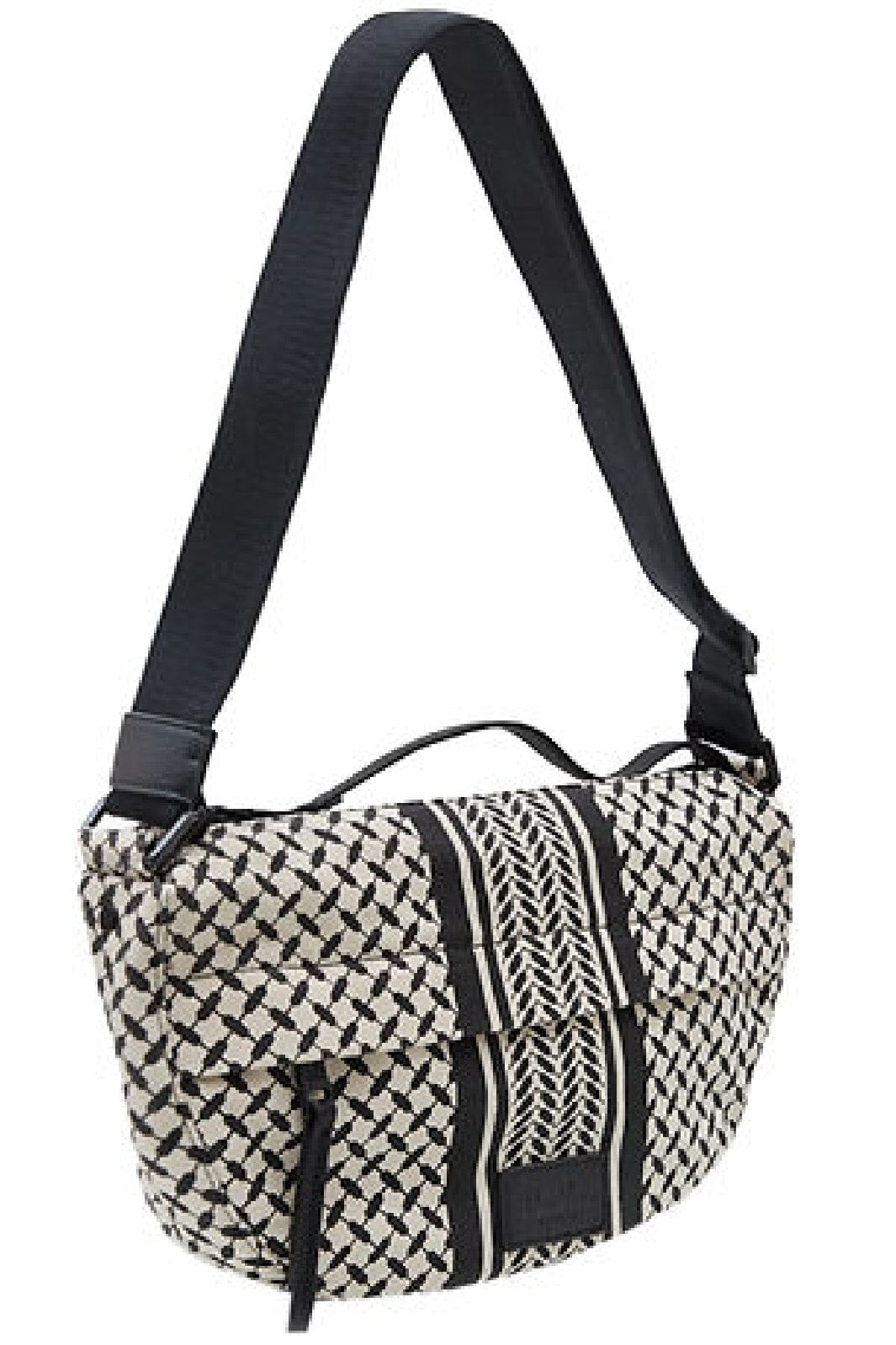 Lala Berlin - Crossbody Melly - Heritage Stripe Black Tasker 