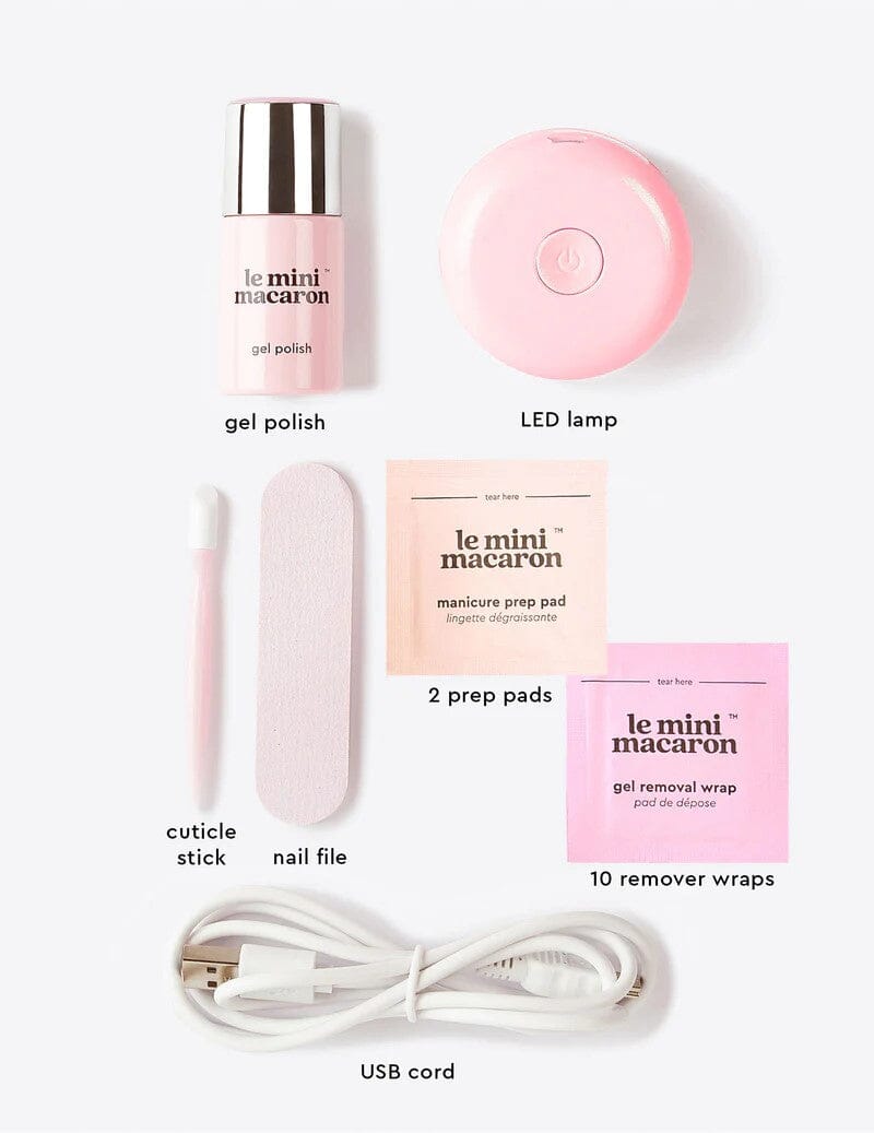 Le Mini Macaron - Gel Manicure Kit - Pink Quartz Neglelak 