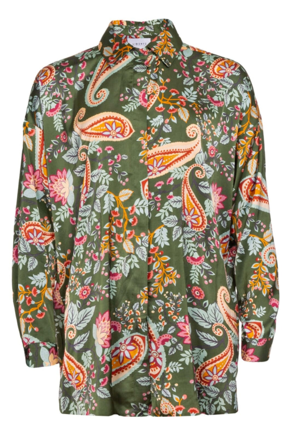 Liberte - Mida-Ls-Shirt - Bottlegreen Paisley Skjorter 