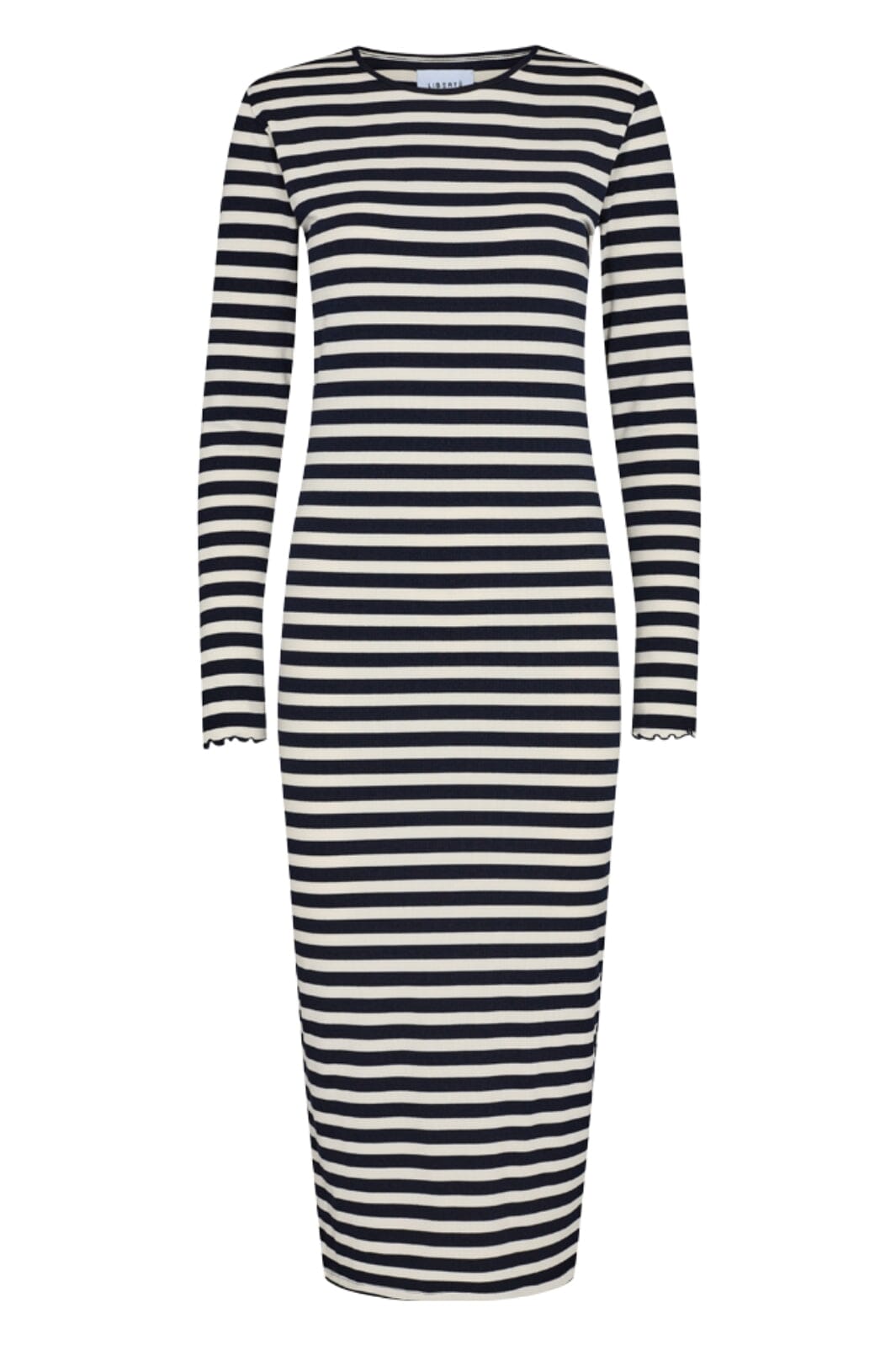 Liberte - Natalia-Ls-Dress - Navy Creme Stripe Kjoler 