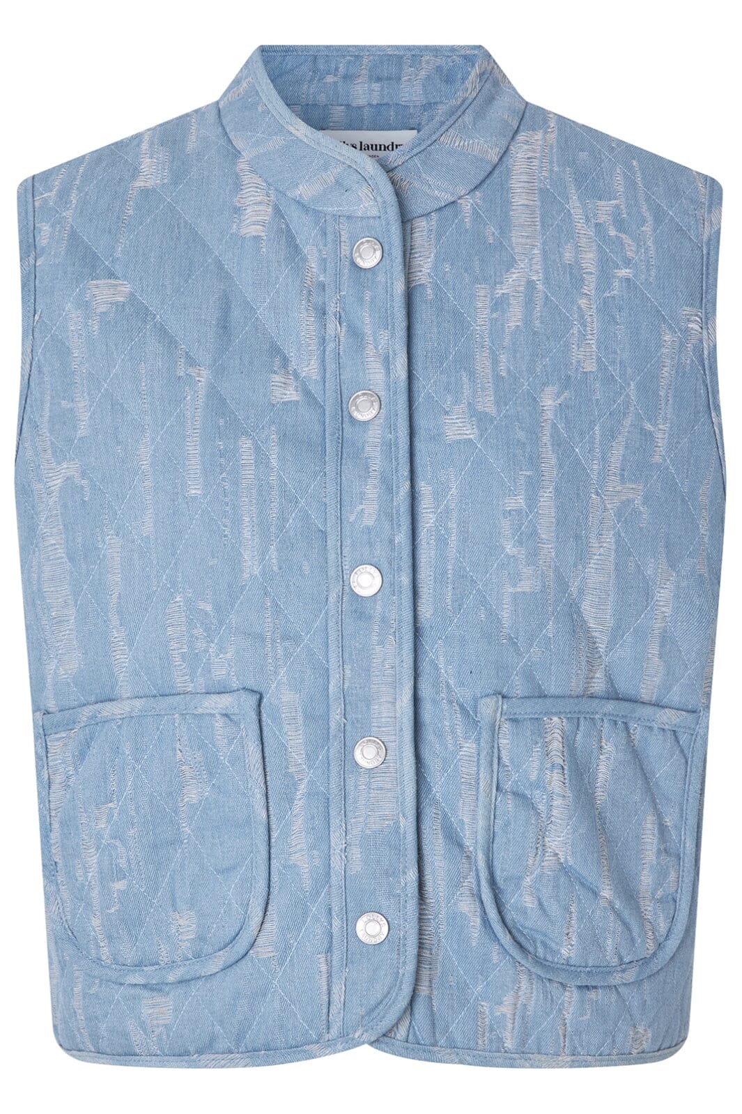 Lollys Laundry - Cairoll Vest - 100 Washed Denim