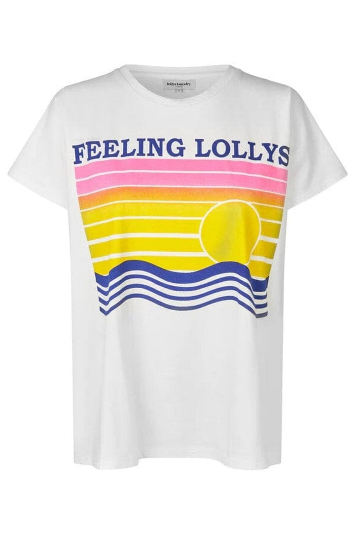 Lollys Laundry - Romall Tee Ss - 01 White Bluser 