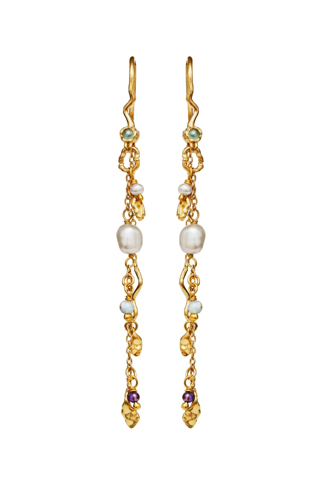 Maanesten - Poppy Earlines - Coated With 18k Gold.