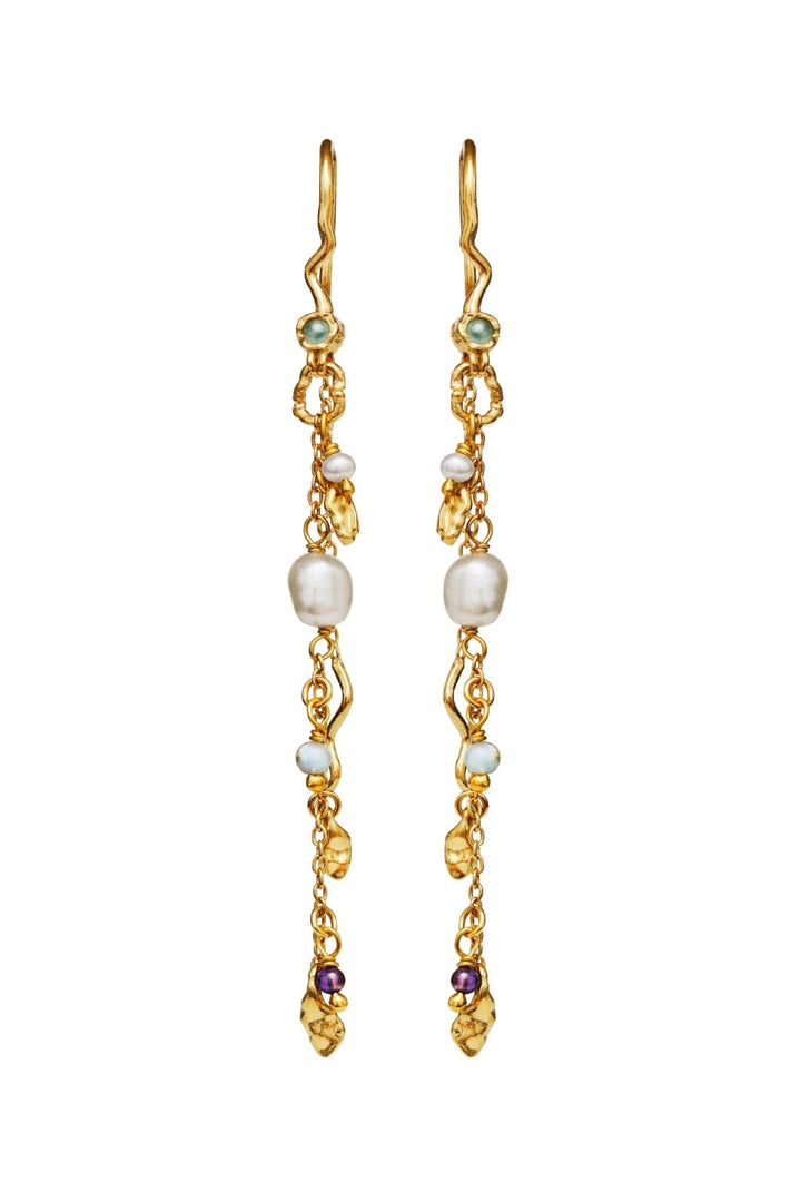 Maanesten - Poppy Earlines - Coated With 18k Gold.