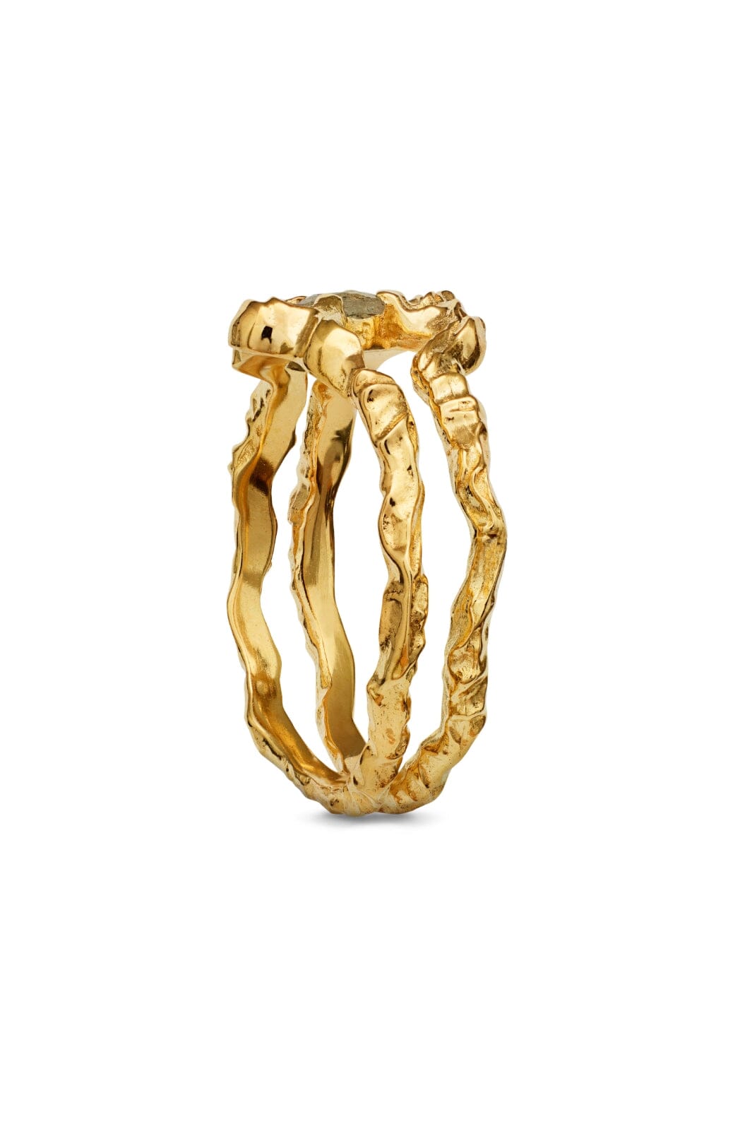 Maanesten - Shelly Ring - Coated With 18k Gold.