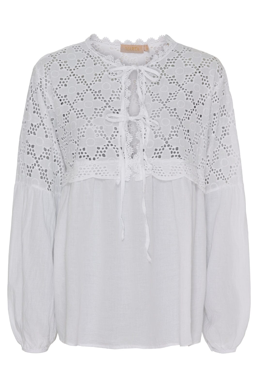 Marta Du Chateau - Mdcaurora Blouse - White Bluser 